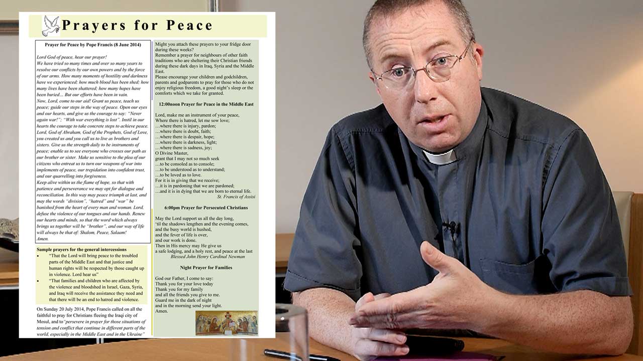 Prayers for Peace – resource from Irish Bishops